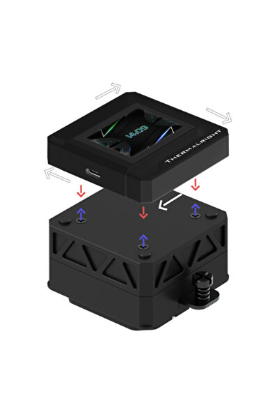 ThermalRight لعبة Frozen Warframe 360 SE مع شاشة 2 بوصة Argb Black