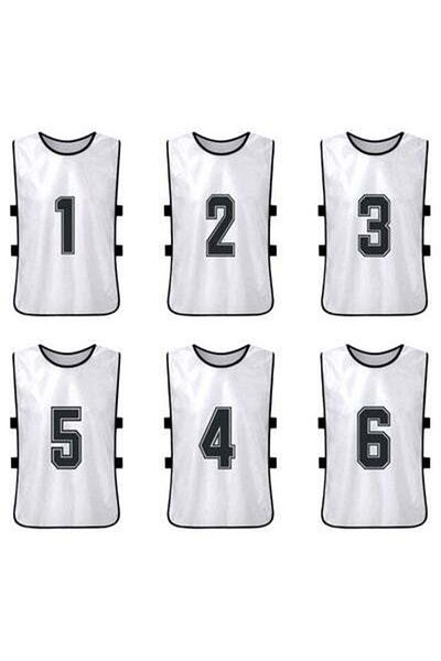 HALAMODO 6-Piece Quick Drying Scrimmage Practice Vest Set 32 x 55cm