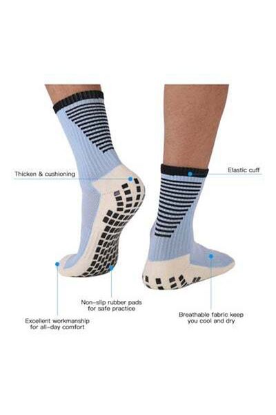 HALAMODO Pair Of 3 Anti Slip Soccer Socks 26x4x17cm