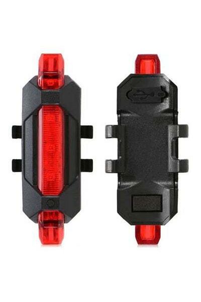 HALAMODO 3-Piece USB Rechargeable Bike Taillights 10x8x7cm