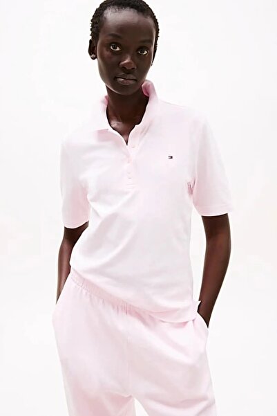 Tommy Hilfiger 1985 REG PIQUE POLO SS Kadın Pembe Polo - WW0WW43224