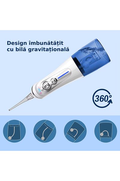 Sofia Concept Professional Oral Irrigator for Mouthwash, Sofia CONCEPT®, 6 Speeds, 2000mAh, 320ML, White Pearl
