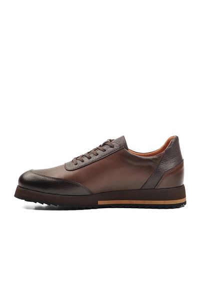 ALEHASANDRO 19830 Eva Sole Original Stylish Leather Sports Shoes Brown