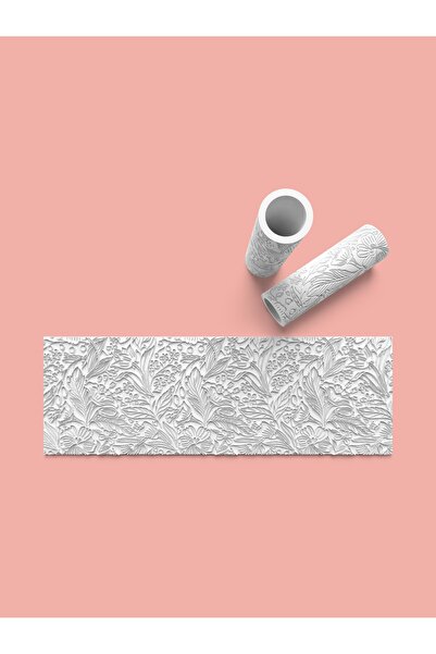 AKTASTORE Hamur Seramik Polimer Kil Desen Verici Rulo Silindir 10 Cm Uzunluk ...