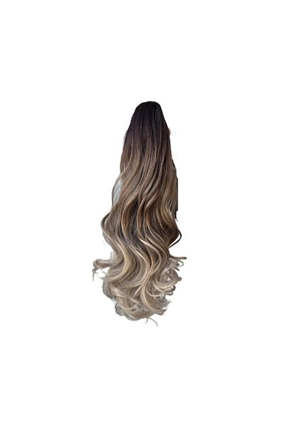 The Casius. Ponytail Hair Extension, 50 cm, Platinum Blonde Ombre