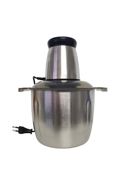 SIKS Universal Electric Chopper, 4 High Quality Stainless Steel Blades, 3l Capacity, Gray/black