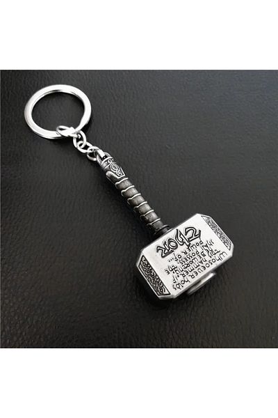 Wolawood Marvel Thor Hammer Keychain Metal Design Movie Figure Special Collectible Gift Accessory