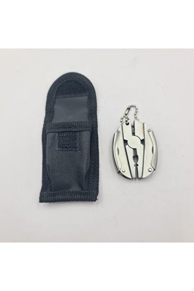 OEM Clește multifuncțional, breloc, husă, oțel inoxidabil, 8 cm, argintiu, Da...