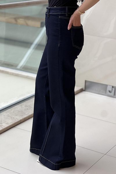 Ghisa Ribbed Spanish Leg Jean Trousers