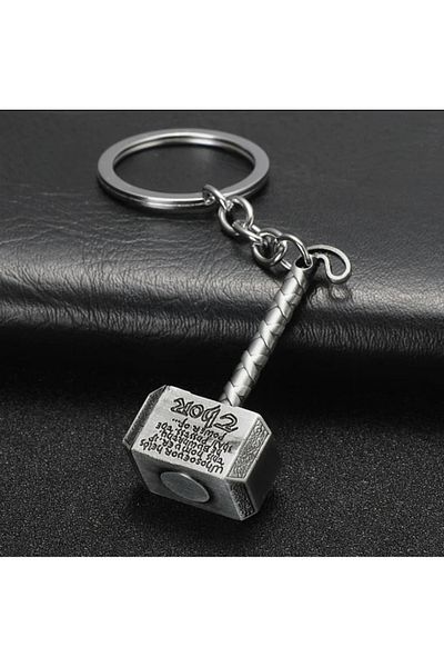 Wolawood Marvel Thor Hammer Keychain Metal Design Movie Figure Special Collectible Gift Accessory