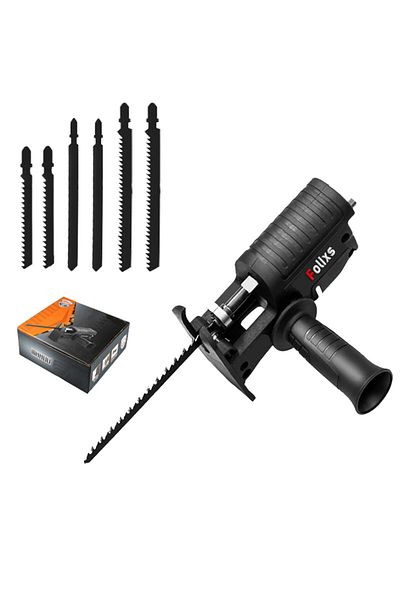 OEM Jigsaw or pendulum saw adapter, Folixs�, for electric drill, Portable, Multifunctional, with 6