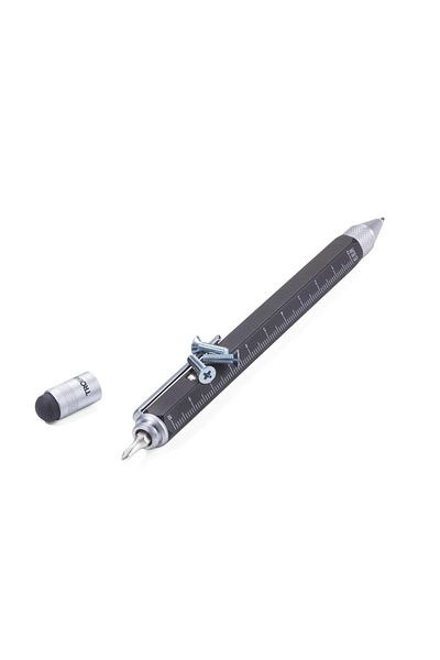 OEM Multifunctional pen with magnet - Black, Retractable, Black