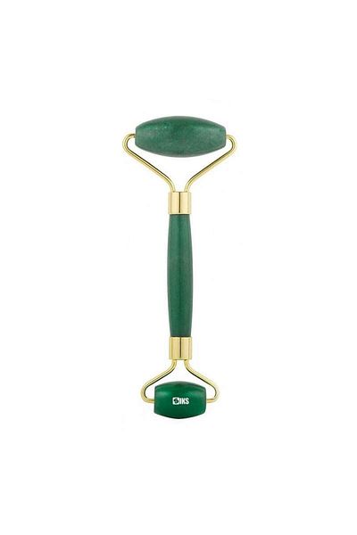 SIKS facial massage roller, with two quartz stone heads, vernil