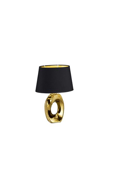 OEM Table lamp, black/gold, E14 socket