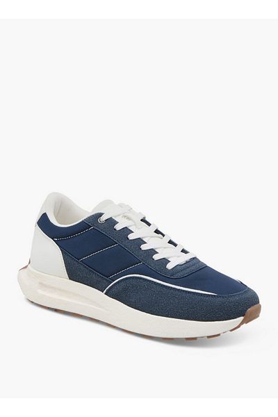 LBL by Shoexpress Men's Panelled Sneakers with Lace-Up Closure