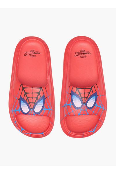 Marvel Boys Spider Man Print Slip-On Slides