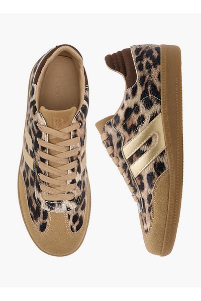 Flora Bella by Shoexpress Women's Animal Print Sneakers with Lace-Up Closure