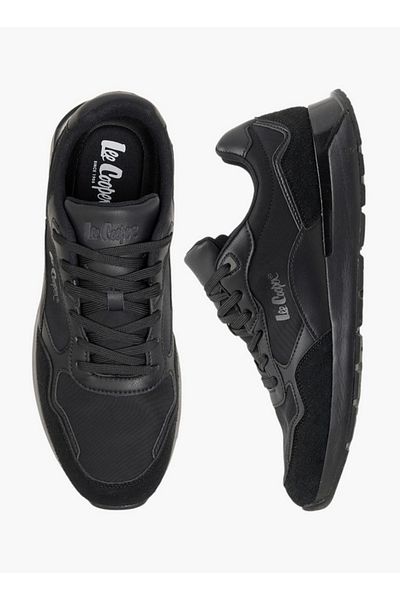 Lee Cooper Men's Panelled Sneakers with Lace-Up Closure