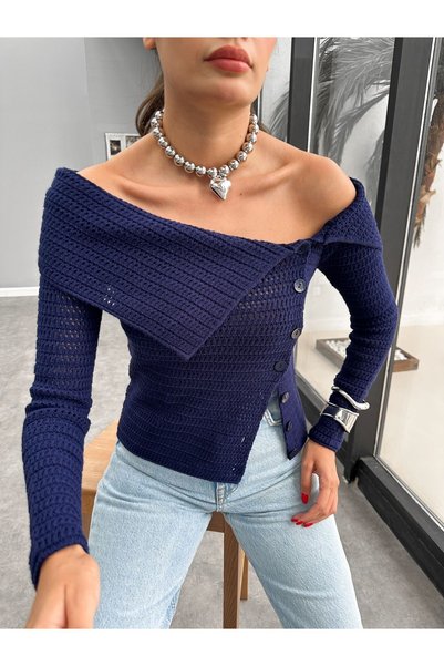 Lady Pixie Boat Neck Knitwear Cardigan