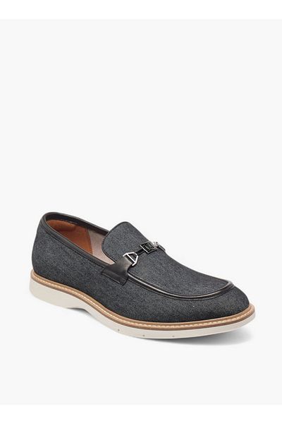 Duchini Men's Textured Slip-On Loafers