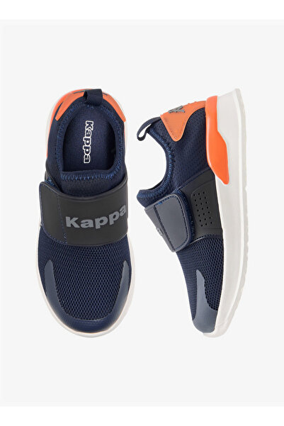 Kappa حذاء رياضي للصبيان بتفاصيل الشعار مع نظام إغلاق بخطاف وحلقة