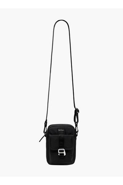 Lee Cooper Solid Crossbody Bag with Zip Closure and Adjustable Strap