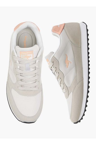 Kangaroos Women's Logo Detail Sneakers with Lace-Up Closure