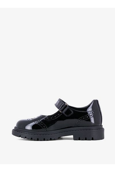 Pablosky Girls' Solid Mary Jane Shoes with Hook and Loop Closure