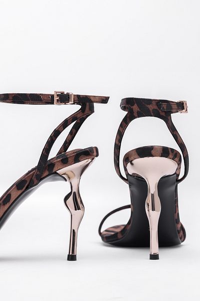 Tasarım Karina Women's Stiletto Heeled Ankle Belted Drop Heel Shoes