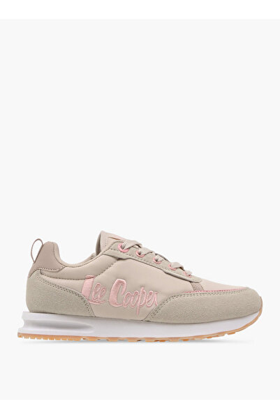 Lee Cooper Girls' Panelled Lace-Up Sneakers with Pull Tabs