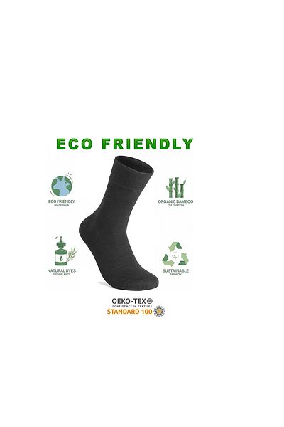 HealerLove 6 Pack Bamboo Elastic Seamless Washed Perfumed Men's Classic Socks