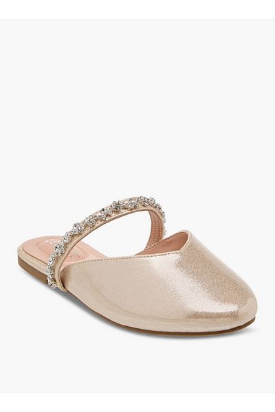 Celeste Girls' Embellished Slip-On Mules
