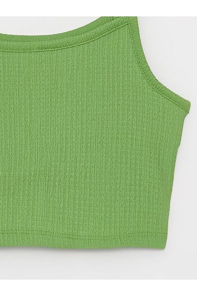 LC Waikiki Tricou cu guler pătrat de bază cu bretele pentru fetiță