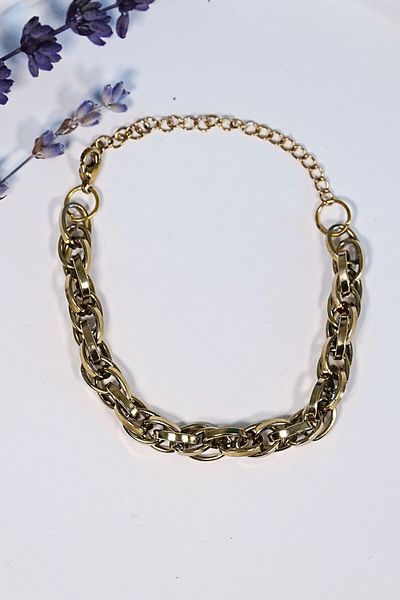 NEZADE STORE Steel Rope Bracelet Interlocking Model Tarnish-Free