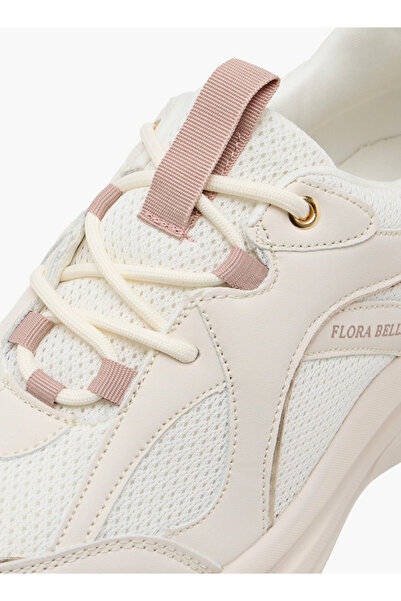 Flora Bella by Shoexpress Women's Panelled Sneakers with Lace-Up Closure