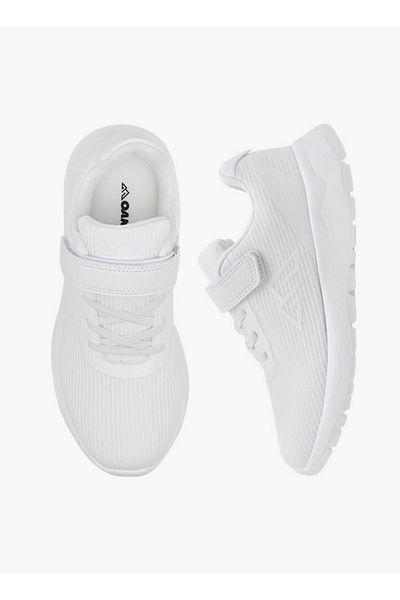Oaklan by Shoexpress Girls Logo Detail Sports Shoes with Hook and Loop Closure