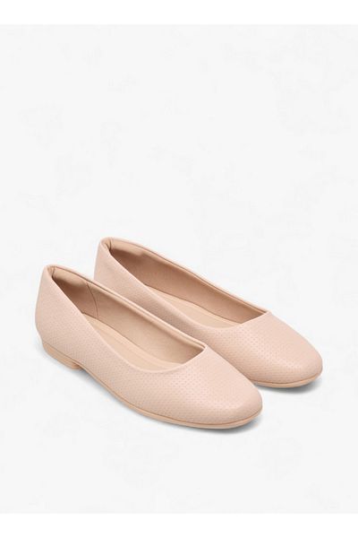 PICCADILLY Women's Textured Slip-On Ballerina Shoes