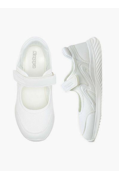 Kappa Girls' Logo Textured Mary Jane School Shoes with Hook and Loop Closure