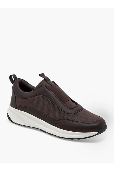 LBL by Shoexpress Men's Panelled Slip-On Sneakers