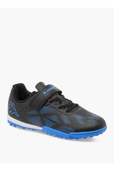 Kappa Boys' Logo Print Football Shoes with Hook and Loop Closure