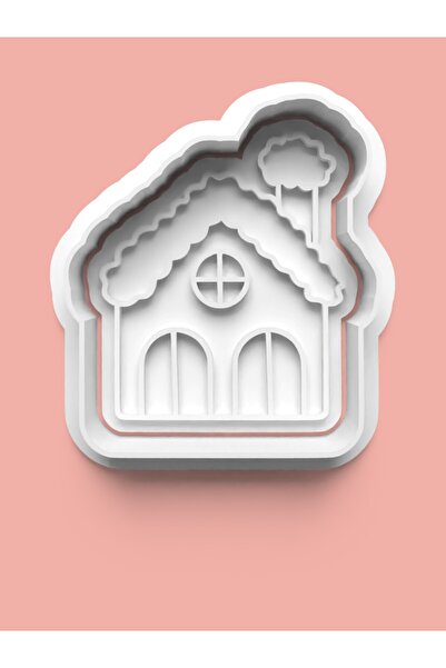 AKTASTORE قالب بسكويت على شكل منزل وقالب عجينة السكر