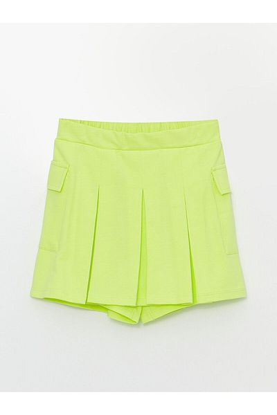 LC Waikiki Girl's Shorts Skirt with Elastic Waist