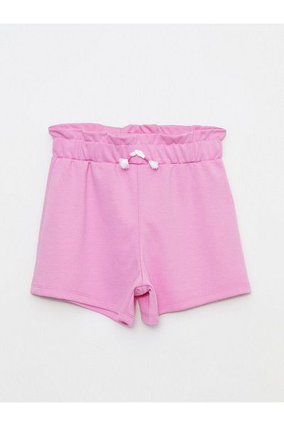 LC Waikiki Elastic Waist Basic Girl's Shorts