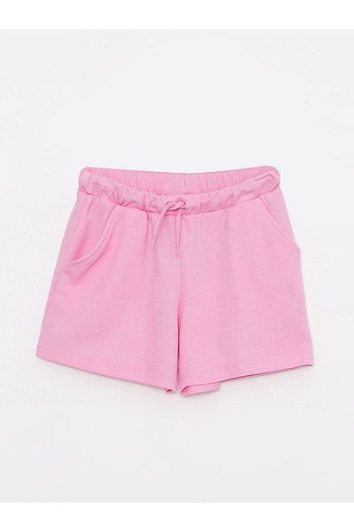 LC Waikiki Elastic Waist Basic Girl's Shorts