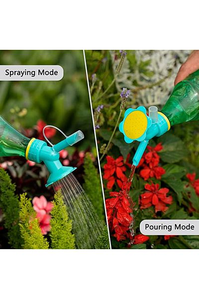 OEM Flower-shaped plant sprinkler for PET bottles with dual role - uniform water jet or sprinkling