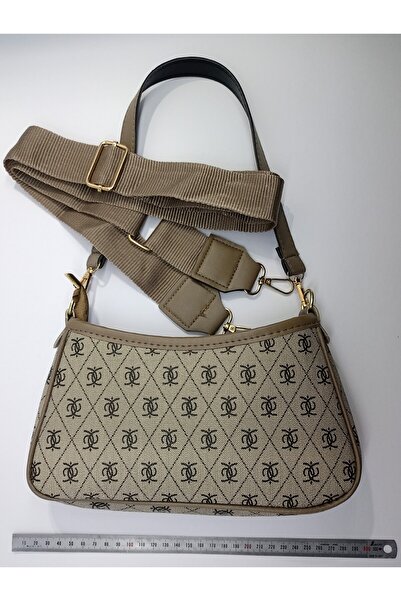 stilyy Brown Patterned Women's Baguette Bag