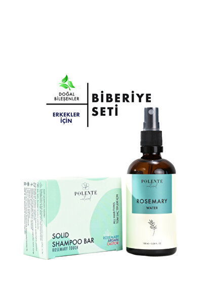 Polente Natural Güçlendirici Saç Bakım Seti - Biberiye İçeren 2’li Set