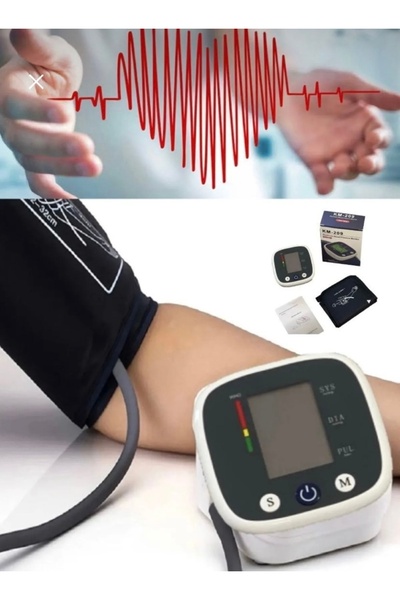 abnturk Otomatik Dijital Lcd Elektronik Ekran Tansiyon Aleti Akıllı Basınç Si...