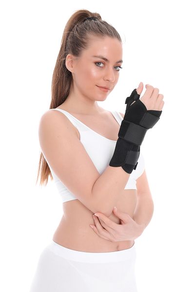 Rebirth Medikal Neoprene Thumb Supported Hand Wrist Brace - Left