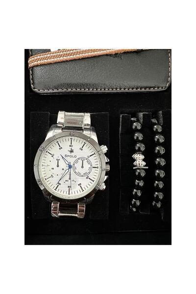 Bay Emir Father's Day Special Men's Watch Wallet Prayer Beads Bracelet Set